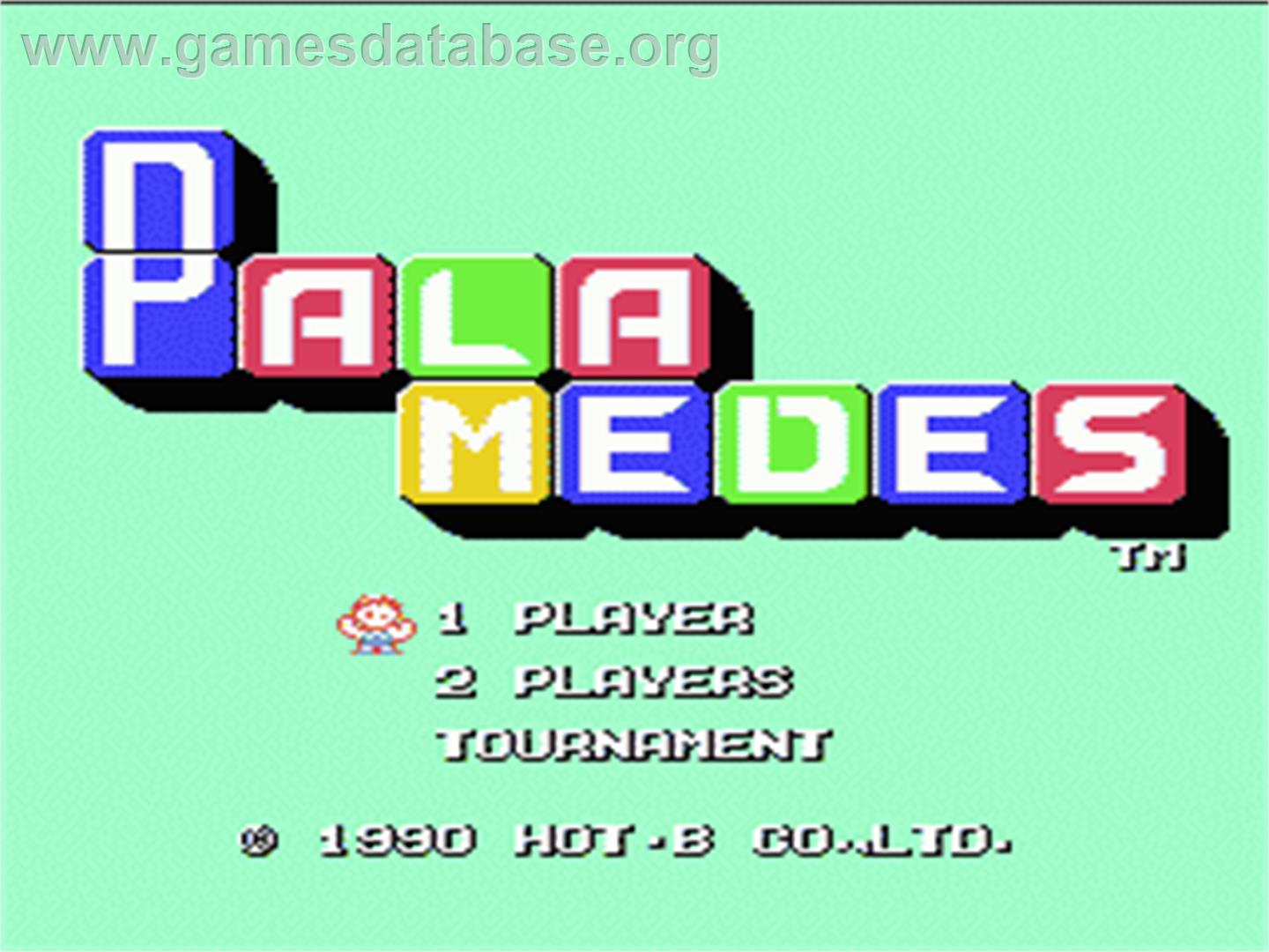 Palamedes - Nintendo NES - Artwork - Title Screen