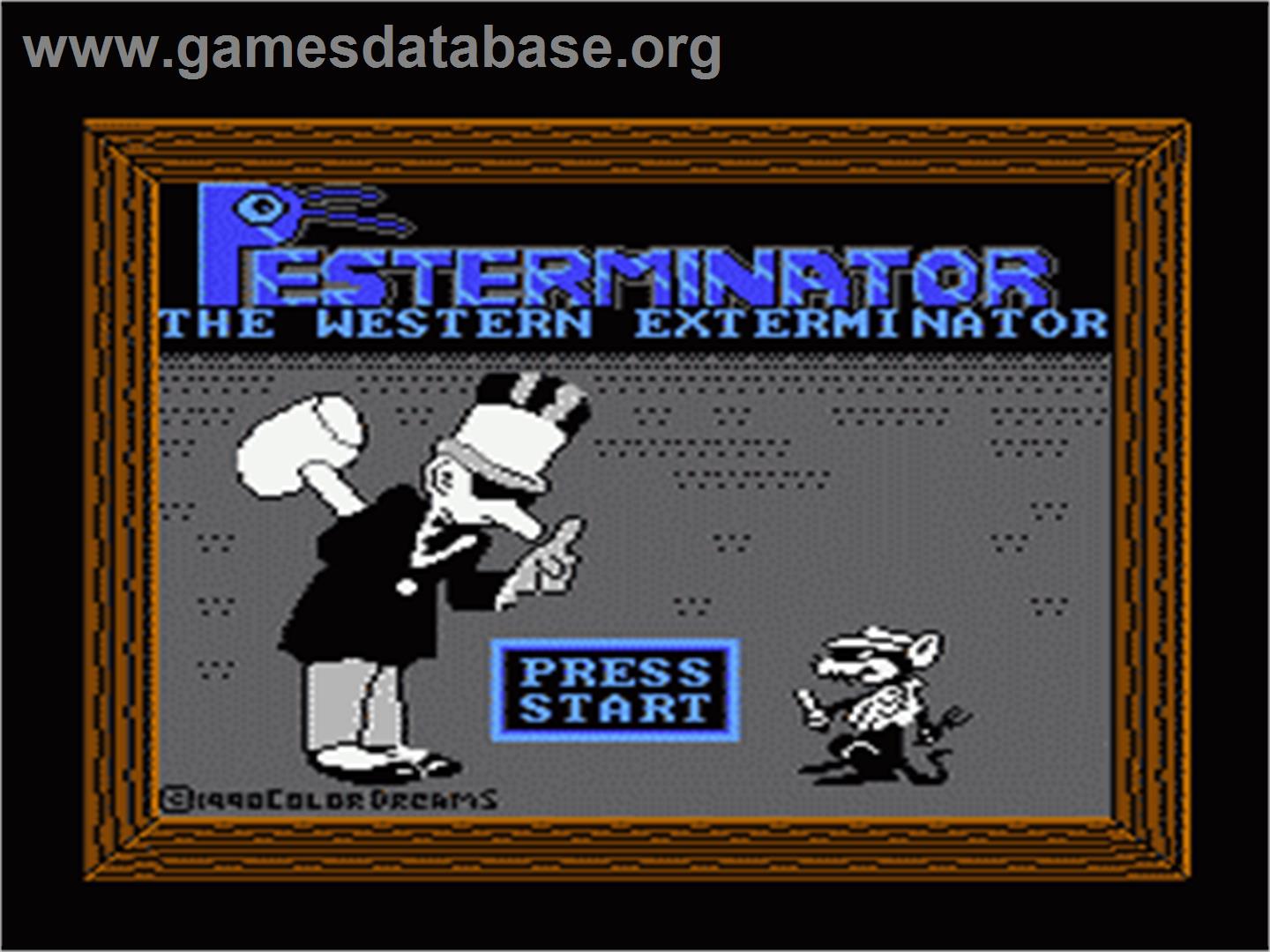 Pesterminator: The Western Exterminator - Nintendo NES - Artwork - Title Screen