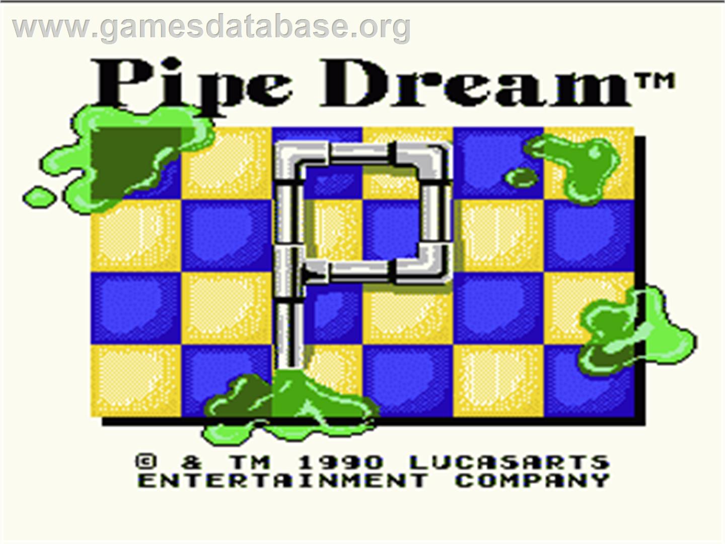 Pipe Dream - Nintendo NES - Artwork - Title Screen