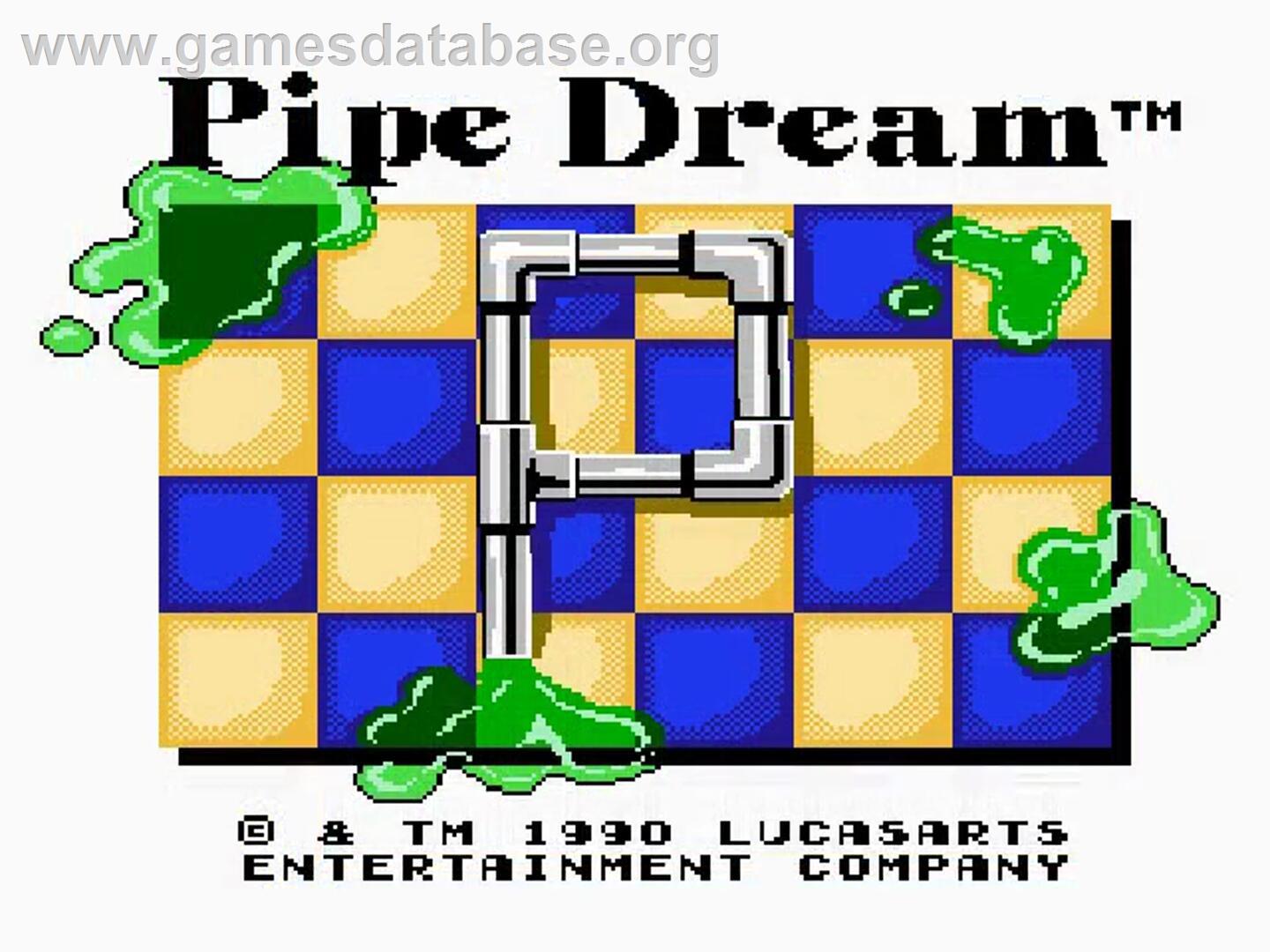 Pipe Dream - Nintendo NES - Artwork - Title Screen