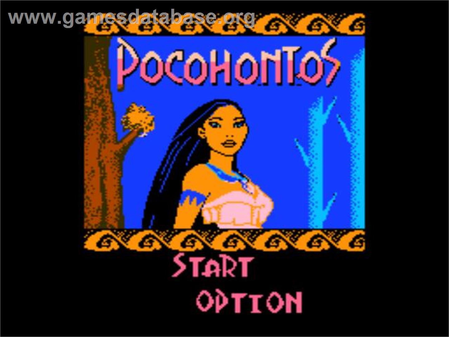 Pocahontas - Nintendo NES - Artwork - Title Screen