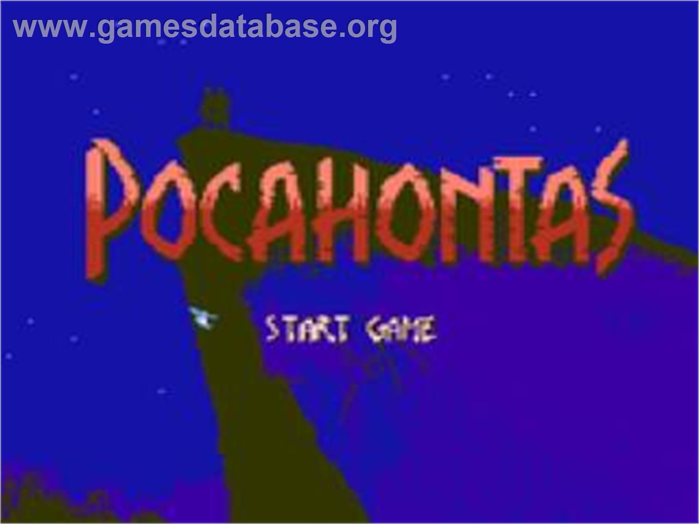 Pocahontas 2 - Nintendo NES - Artwork - Title Screen