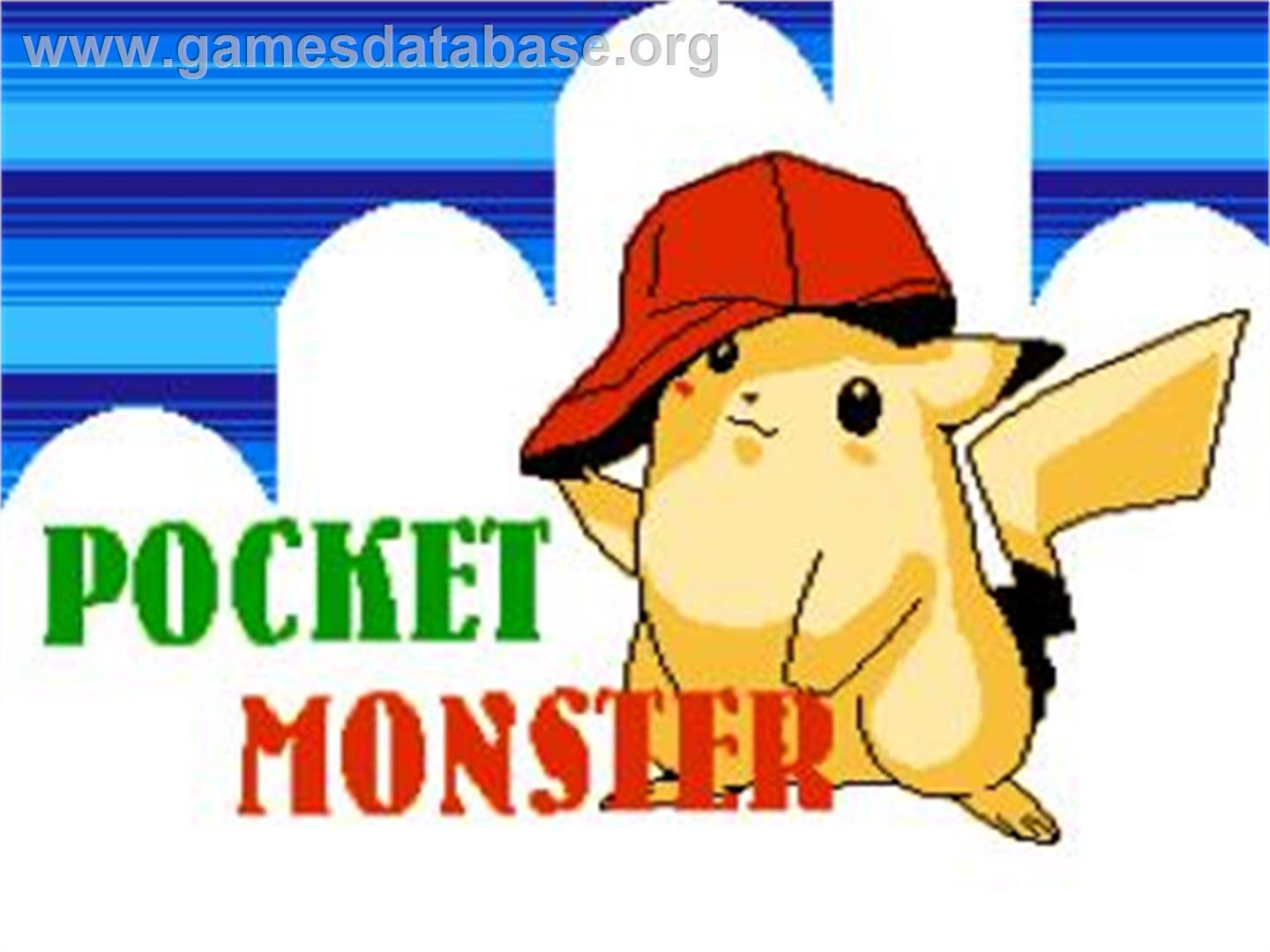 Pocket Monster - Nintendo NES - Artwork - Title Screen