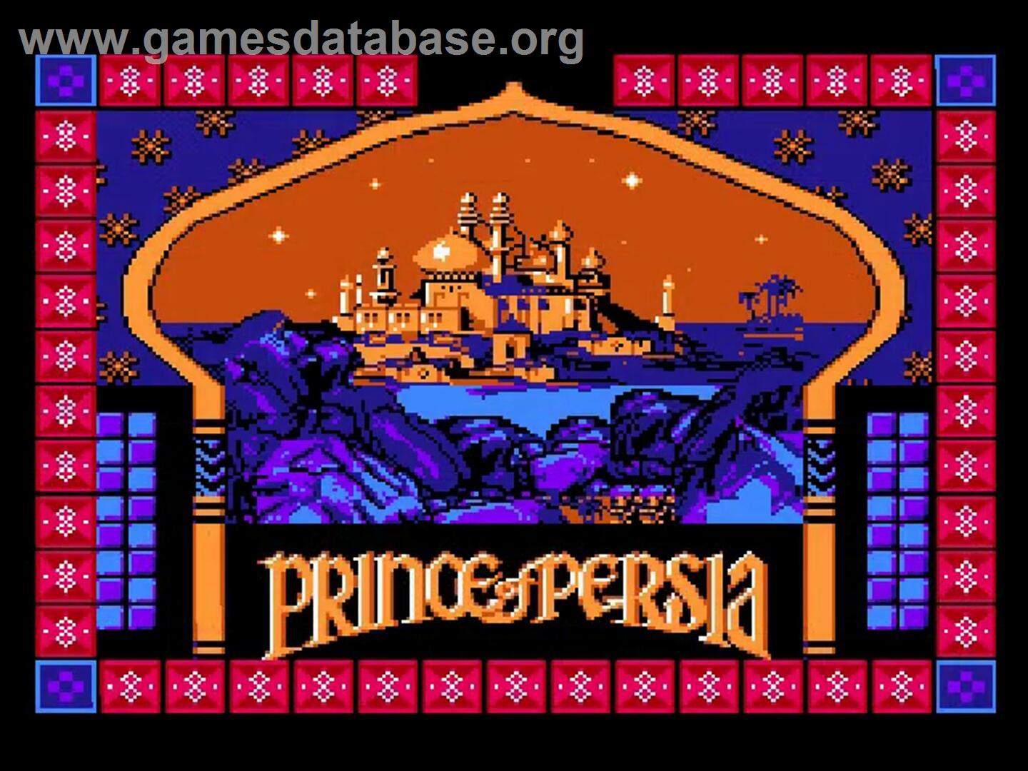 Prince Of Persia - Nintendo NES - Artwork - Title Screen