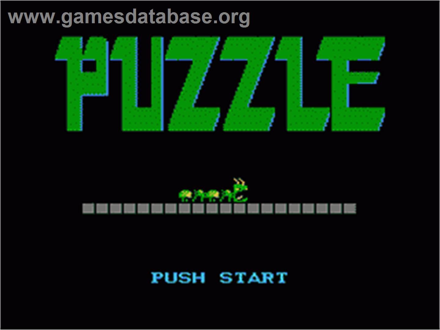 Puzzle - Nintendo NES - Artwork - Title Screen