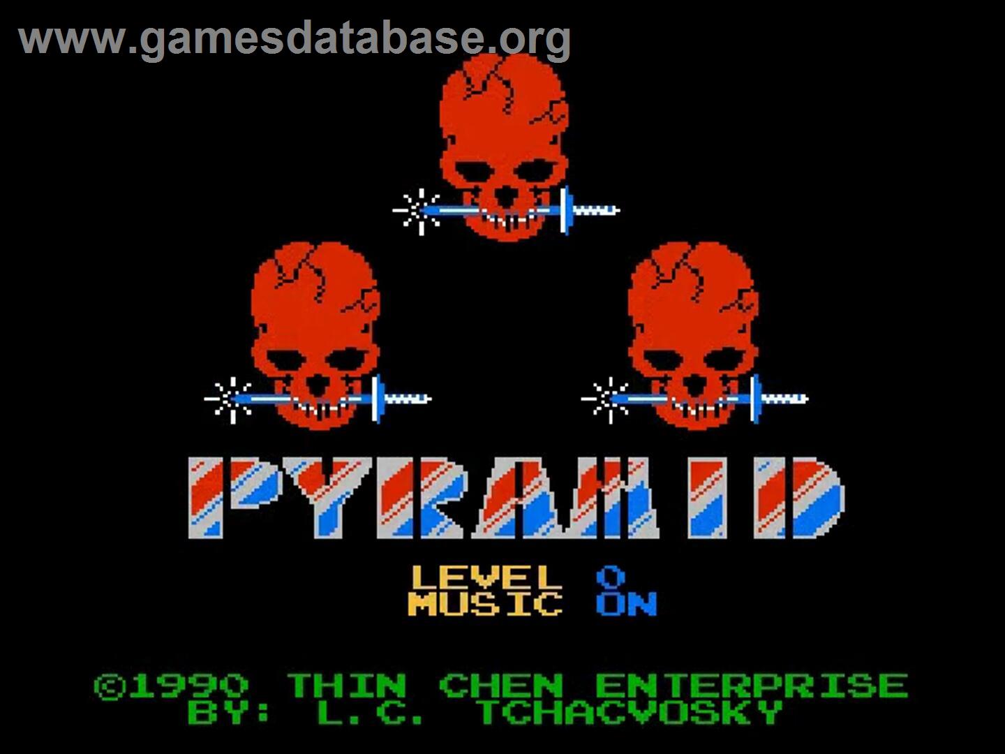Pyramid - Nintendo NES - Artwork - Title Screen