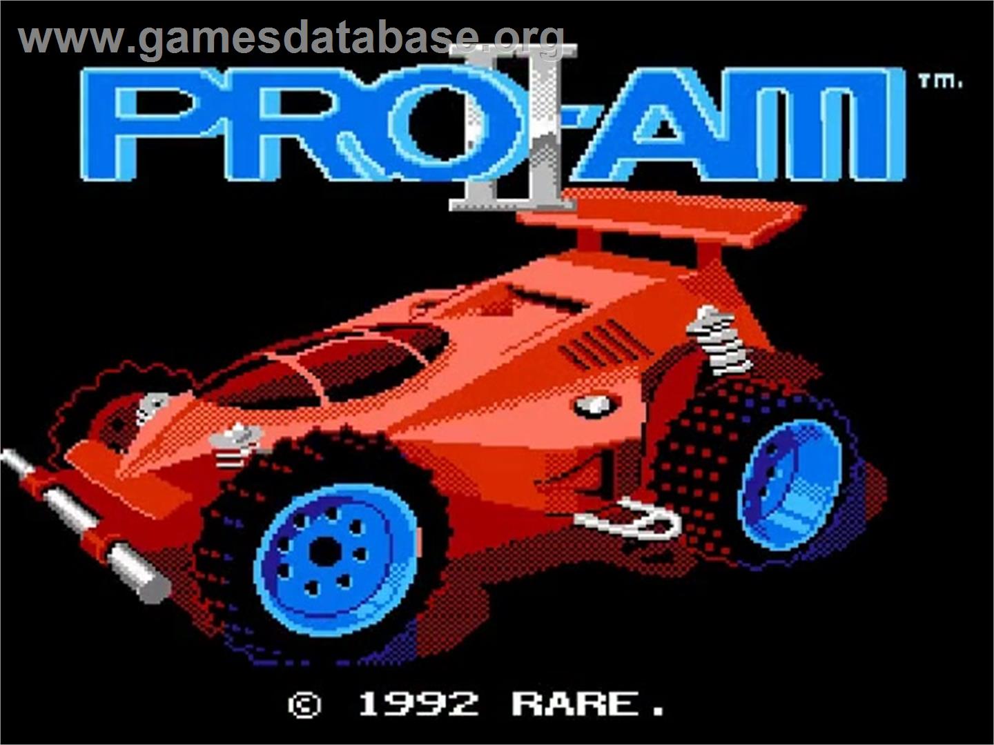 R.C. Pro-Am 2 - Nintendo NES - Artwork - Title Screen