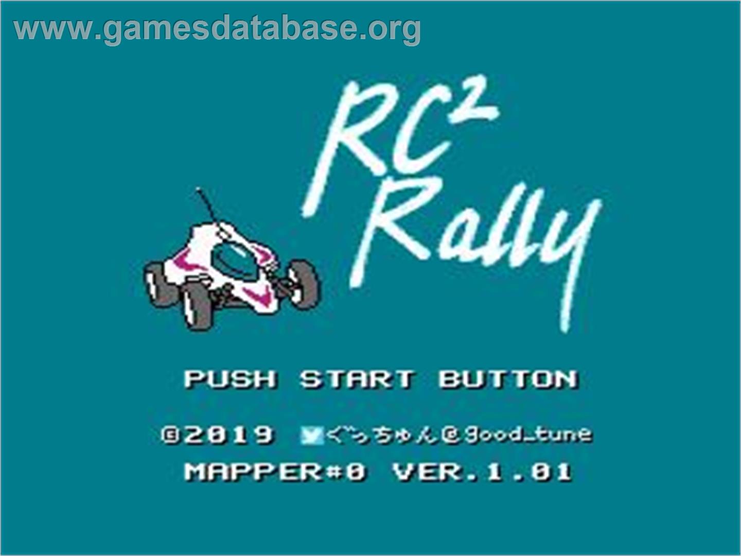 RC2 Rally - Nintendo NES - Artwork - Title Screen