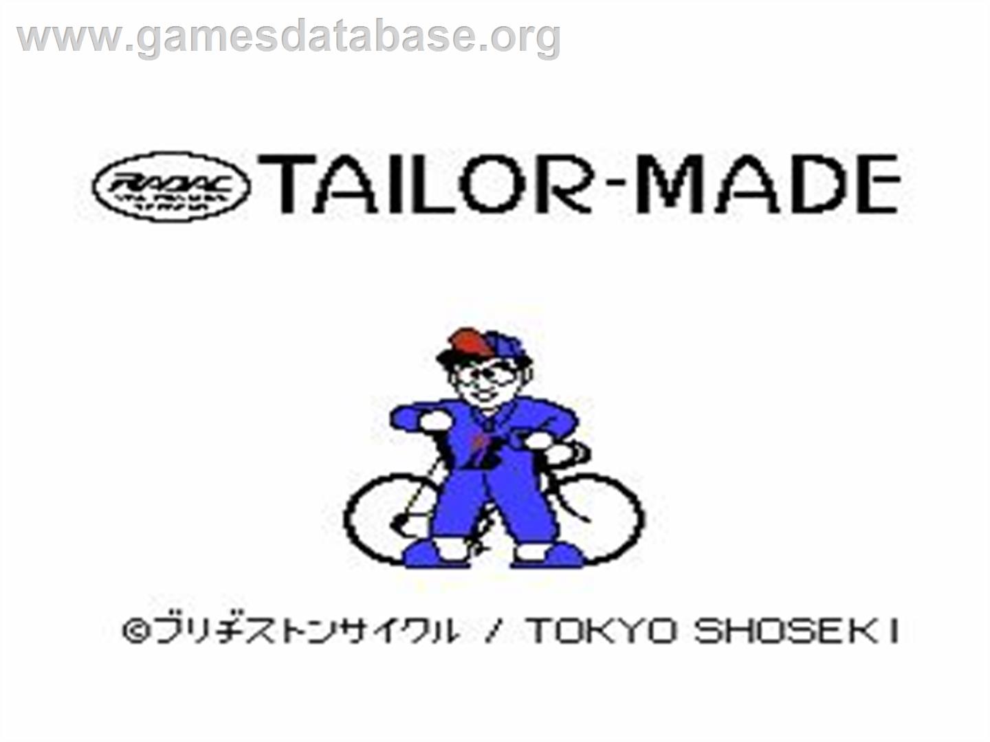 Radac Tailor-made - Nintendo NES - Artwork - Title Screen
