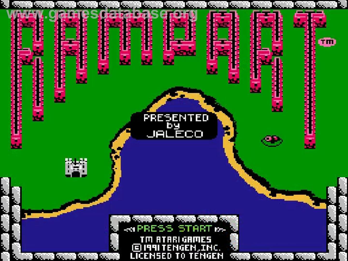 Rampart - Nintendo NES - Artwork - Title Screen