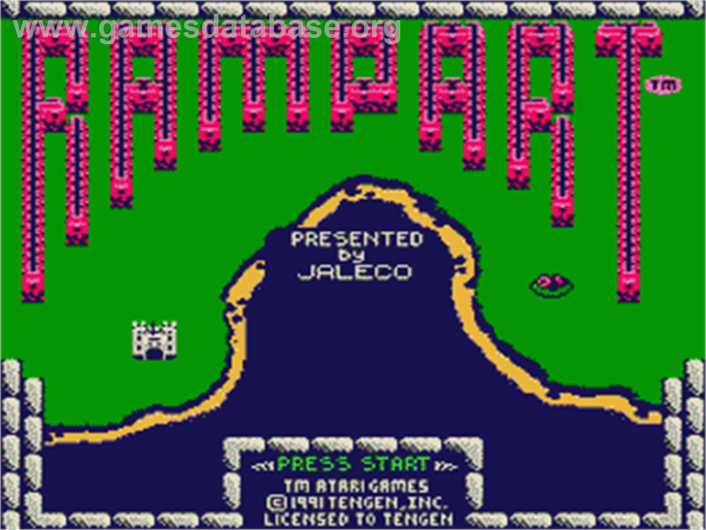 Rampart - Nintendo NES - Artwork - Title Screen