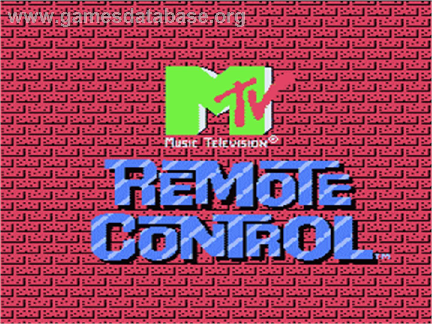 Remote Control - Nintendo NES - Artwork - Title Screen