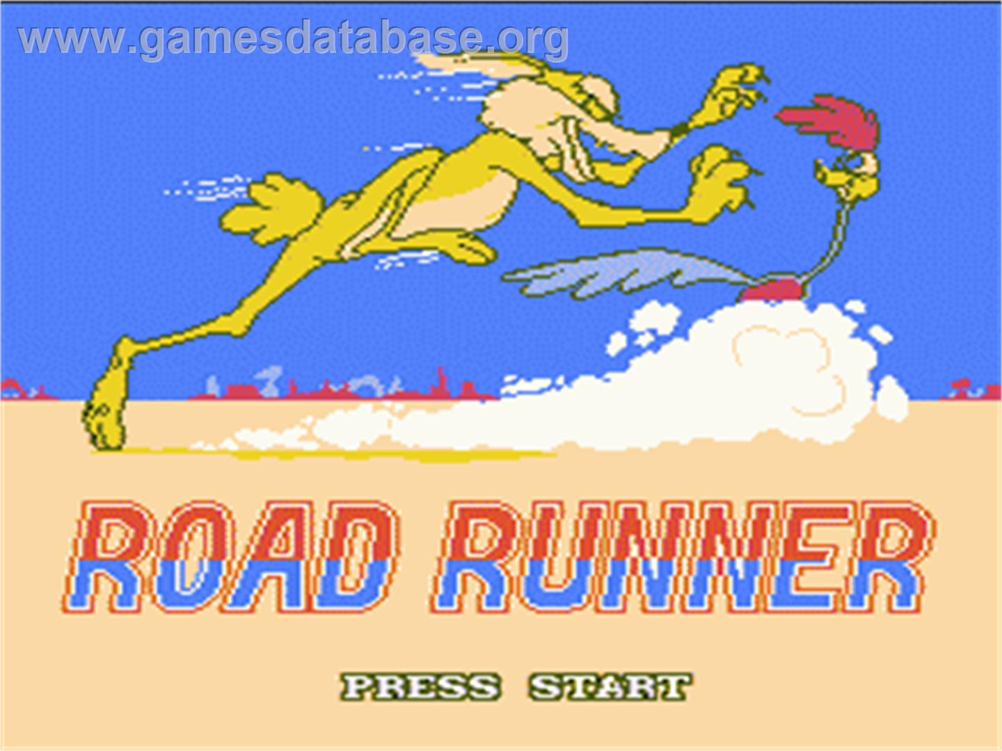 Road Runner - Nintendo NES - Artwork - Title Screen