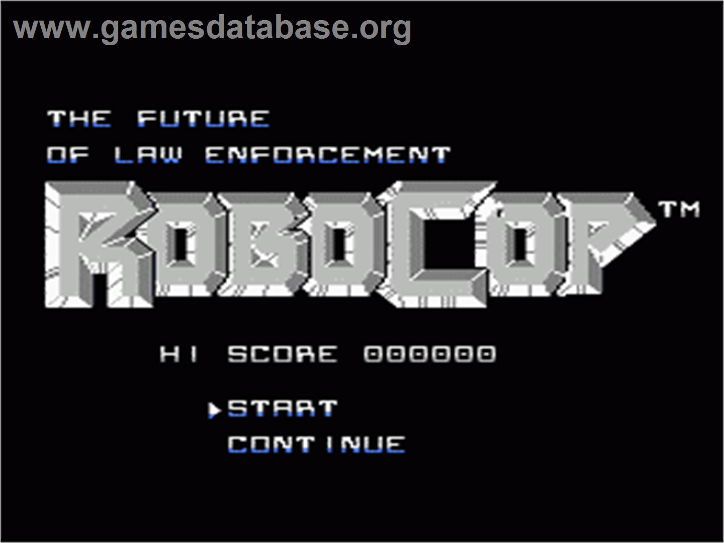 Robocop - Nintendo NES - Artwork - Title Screen