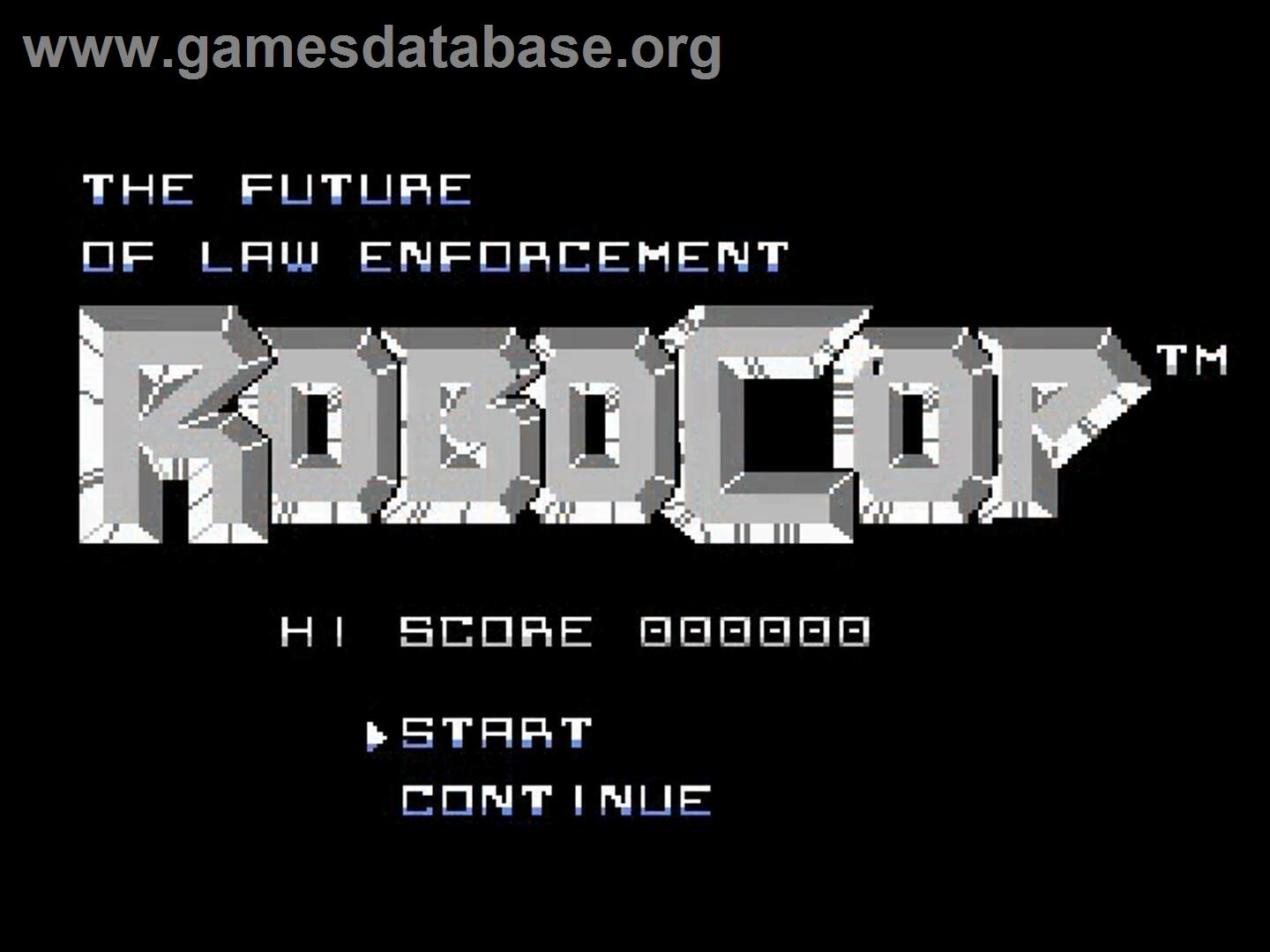 Robocop - Nintendo NES - Artwork - Title Screen
