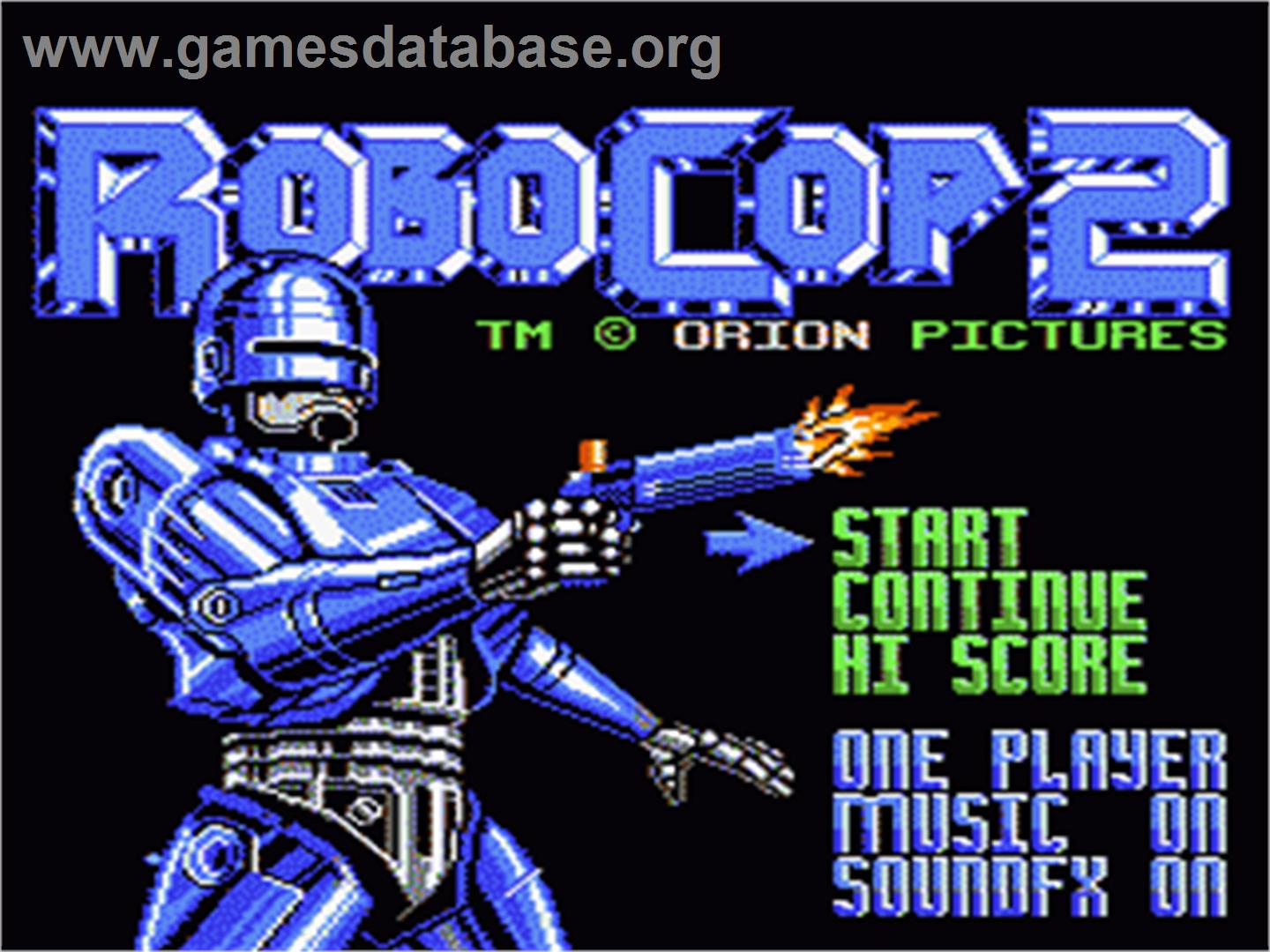 Robocop 2 - Nintendo NES - Artwork - Title Screen