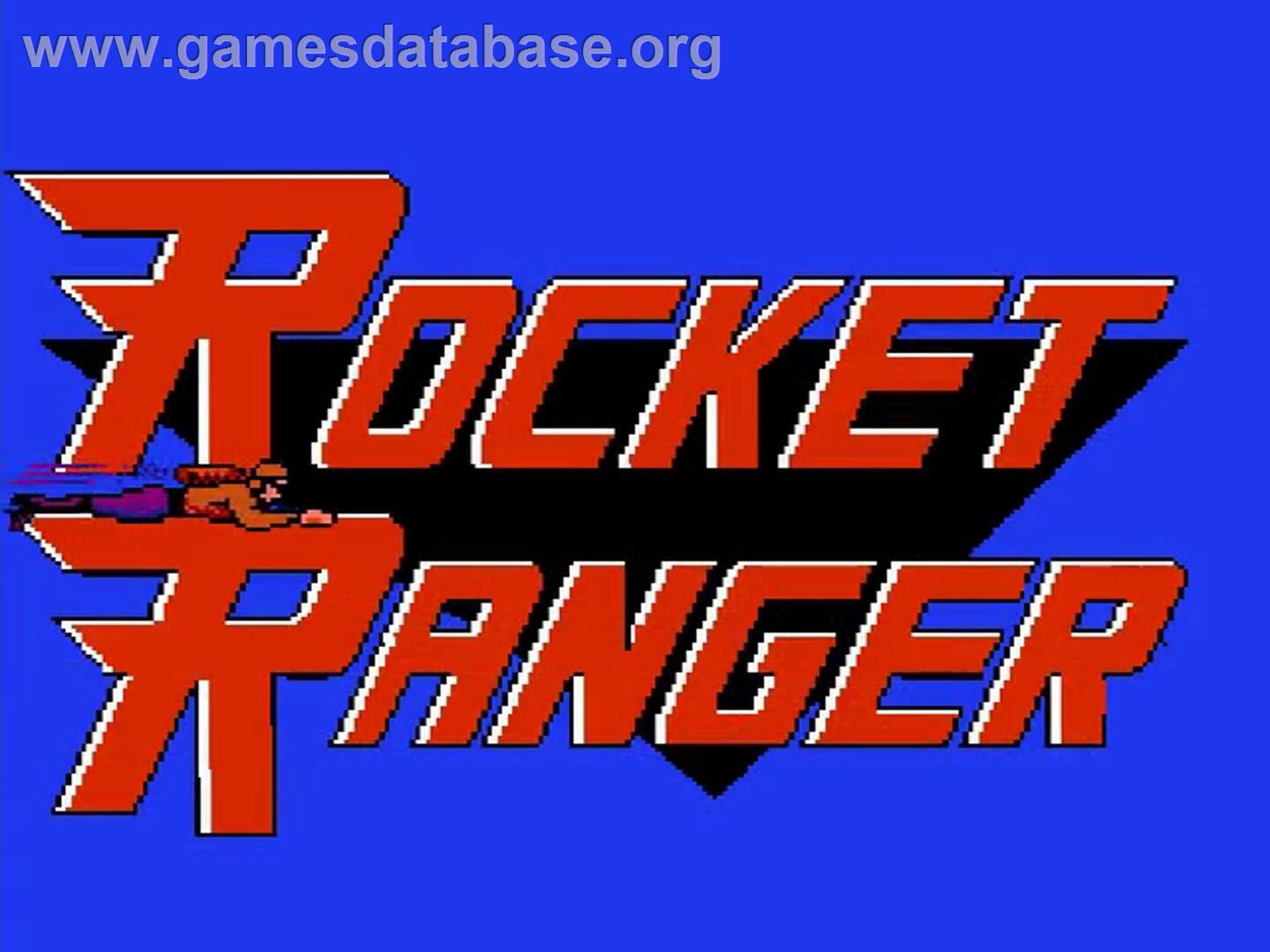 Rocket Ranger - Nintendo NES - Artwork - Title Screen