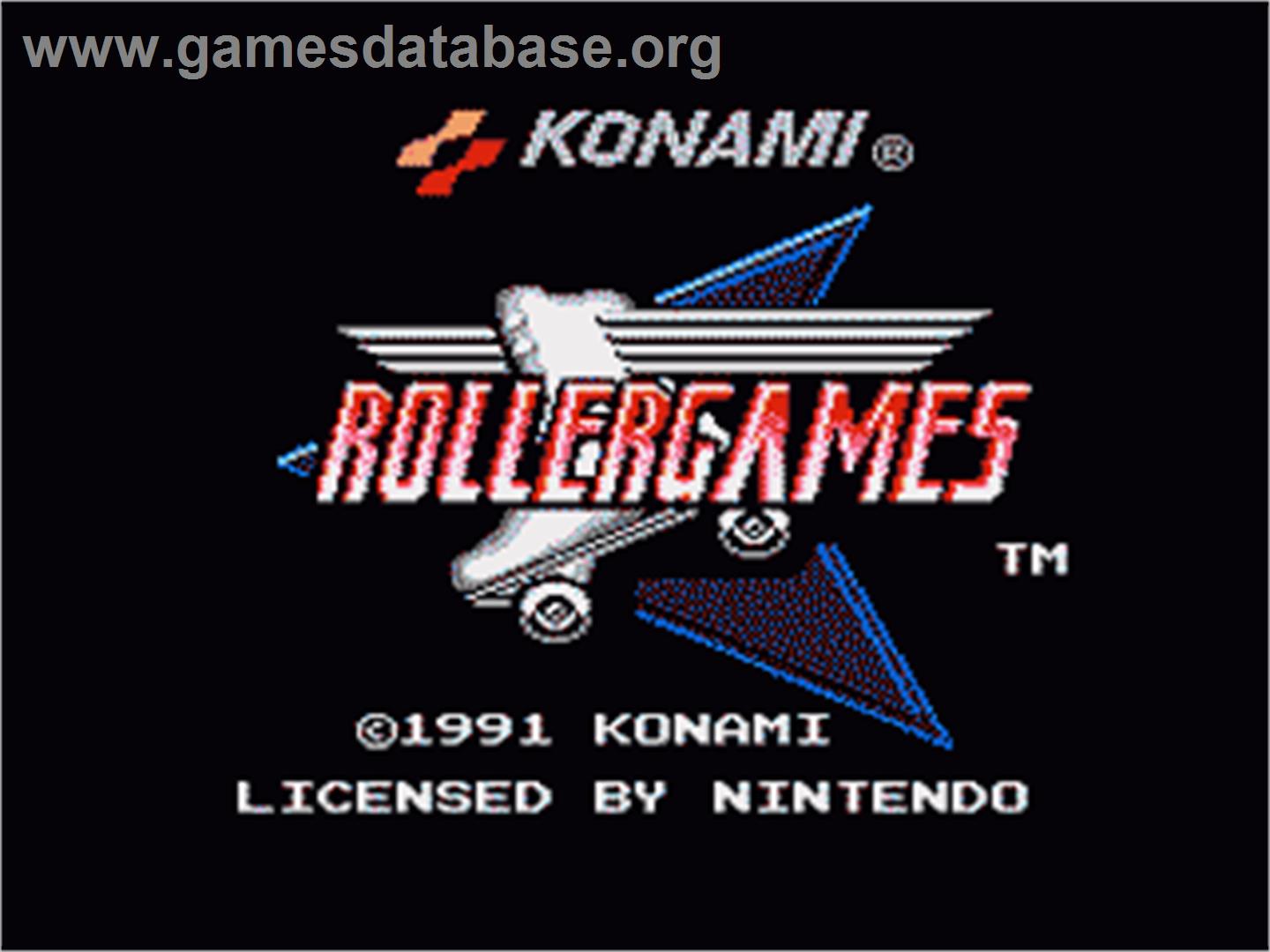Rollergames - Nintendo NES - Artwork - Title Screen
