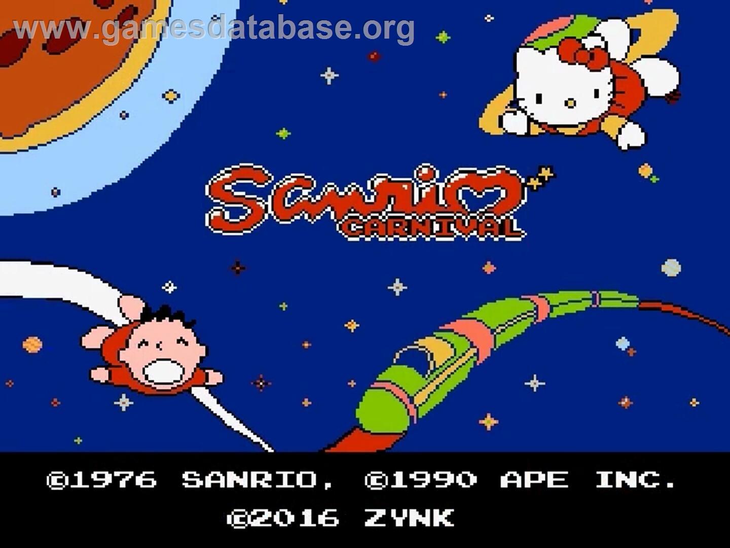 Sanrio Carnival - Nintendo NES - Artwork - Title Screen