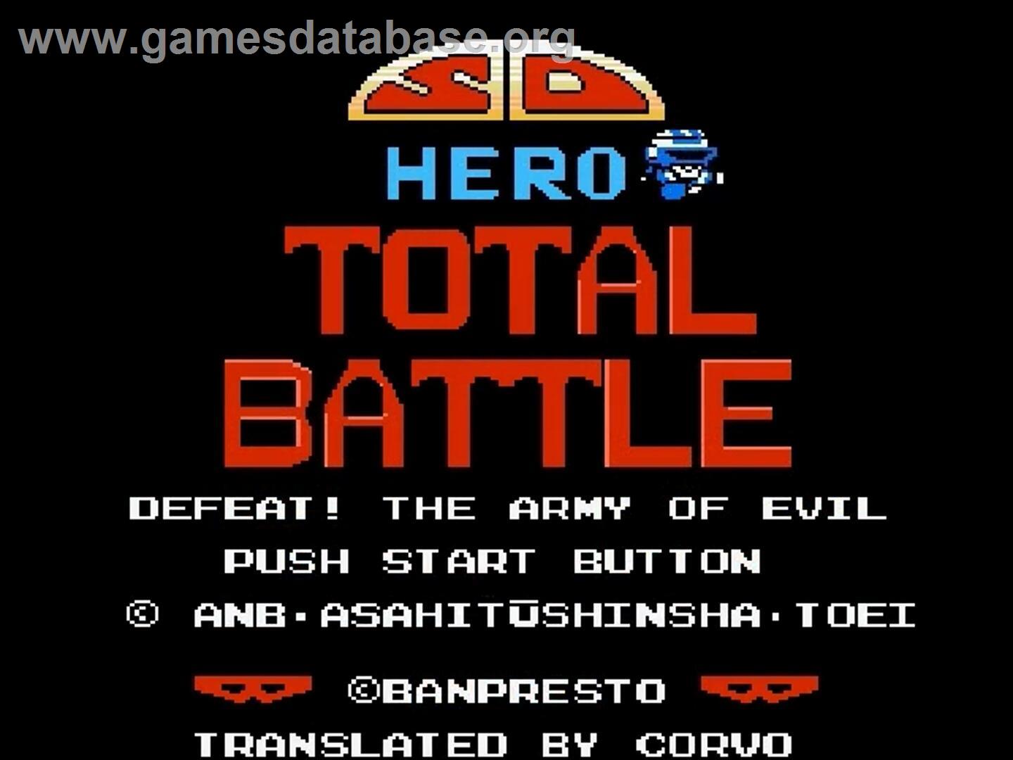 Sd Hero Soukessen - Taose! Aku No Gundan - Nintendo NES - Artwork - Title Screen