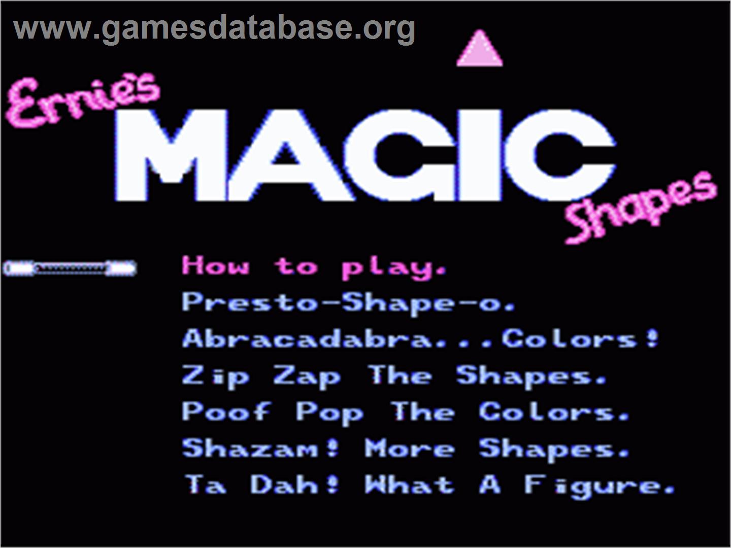 Sesame Street 1 2 3 - Nintendo NES - Artwork - Title Screen