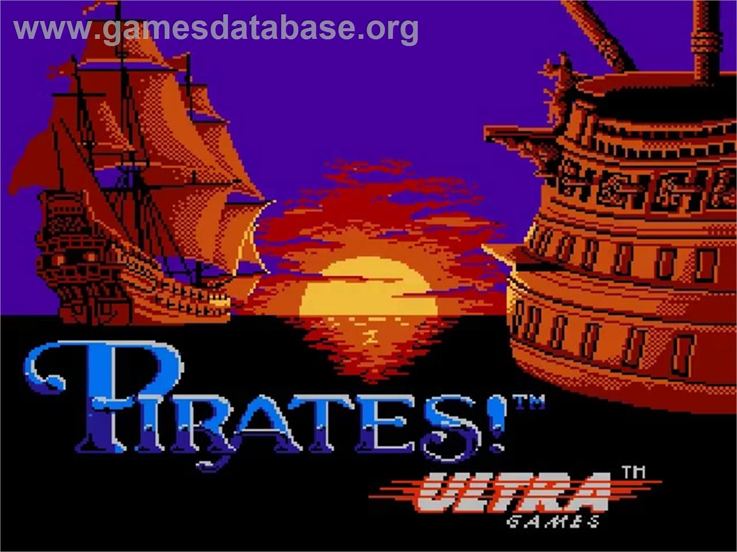 Sid Meier's Pirates - Nintendo NES - Artwork - Title Screen