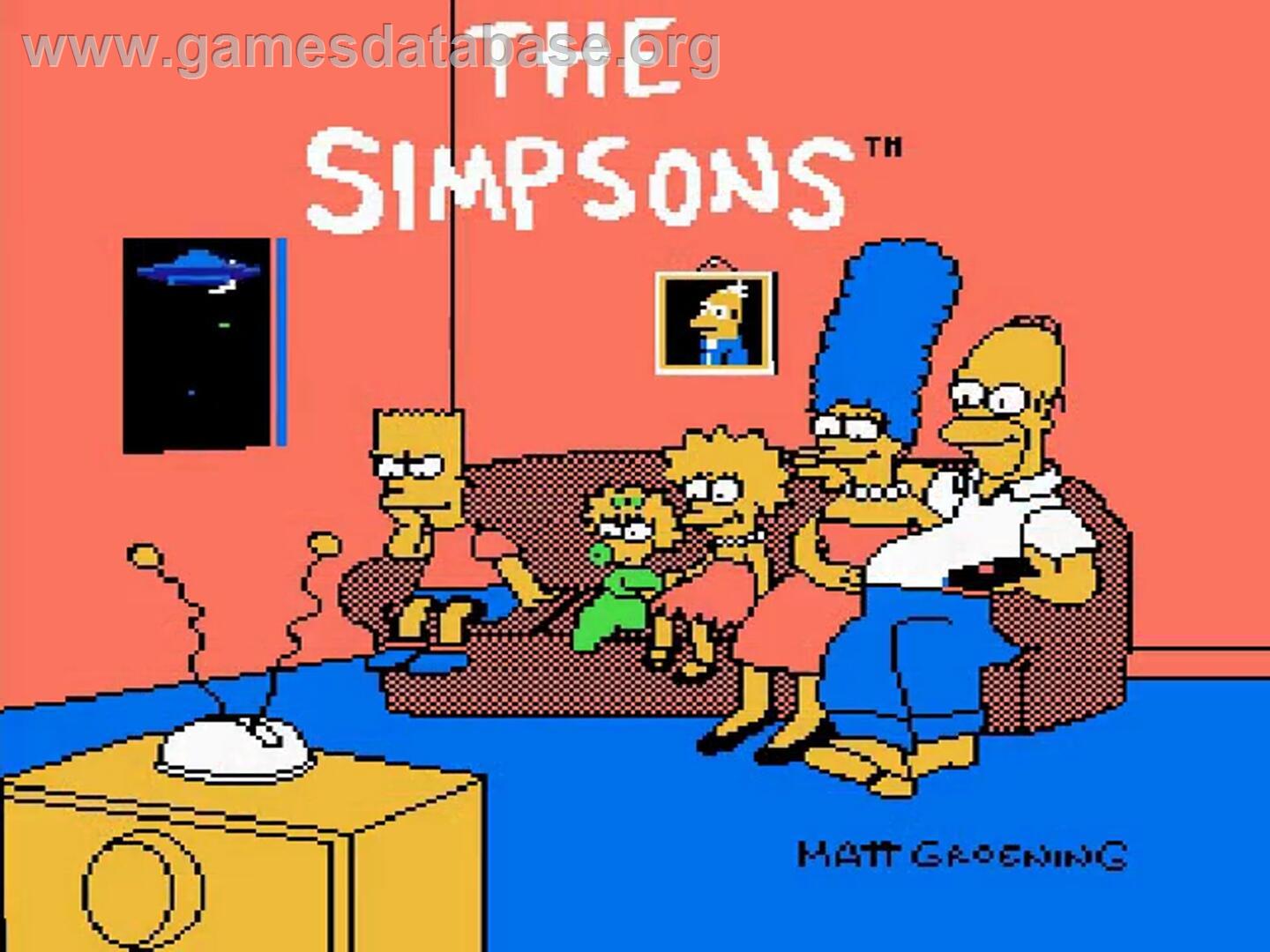 Simpsons - Bart Vs The Space Mutants, The - Nintendo NES - Artwork - Title Screen