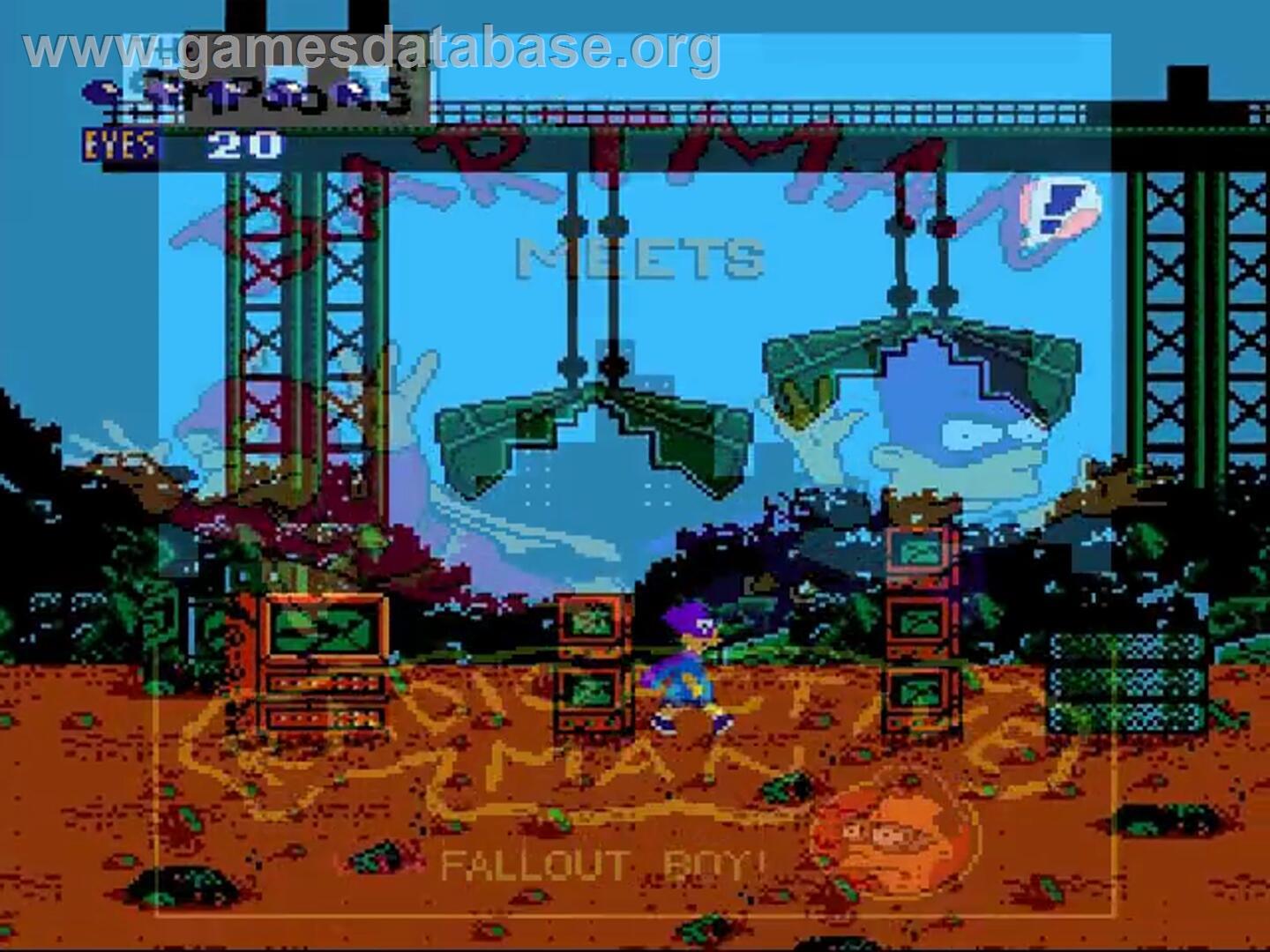 Simpsons - Bartman Meets Radioactive Man, The - Nintendo NES - Artwork - Title Screen