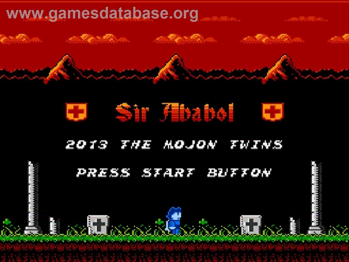 Sir Ababol - Nintendo NES - Artwork - Title Screen
