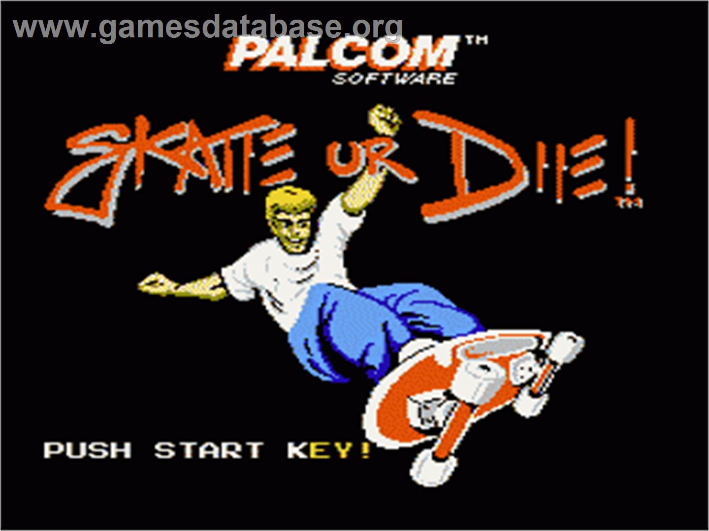 Skate or Die - Nintendo NES - Artwork - Title Screen