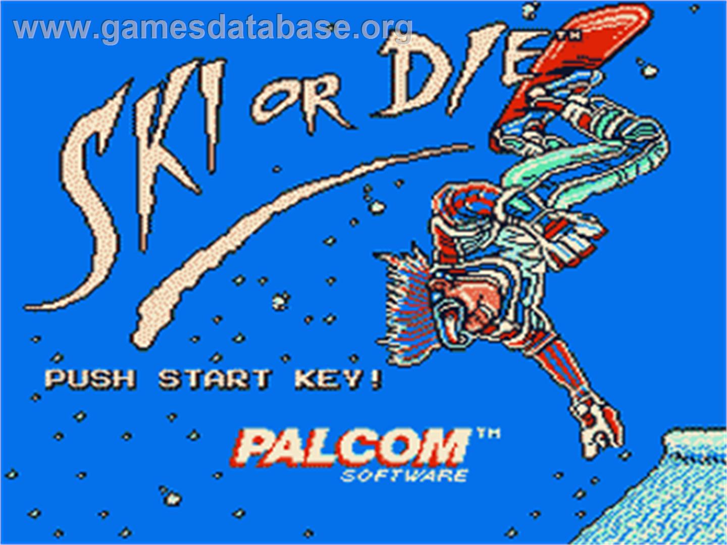 Ski or Die - Nintendo NES - Artwork - Title Screen