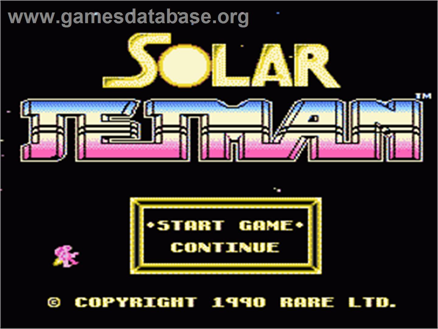 Solar Jetman: Hunt for the Golden Warpship - Nintendo NES - Artwork - Title Screen