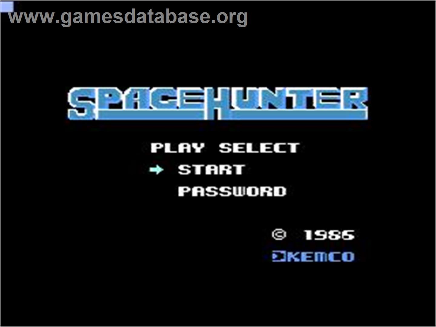 Space Hunter - Nintendo NES - Artwork - Title Screen
