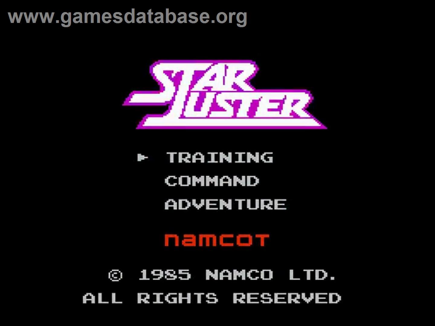 Star Luster - Nintendo NES - Artwork - Title Screen