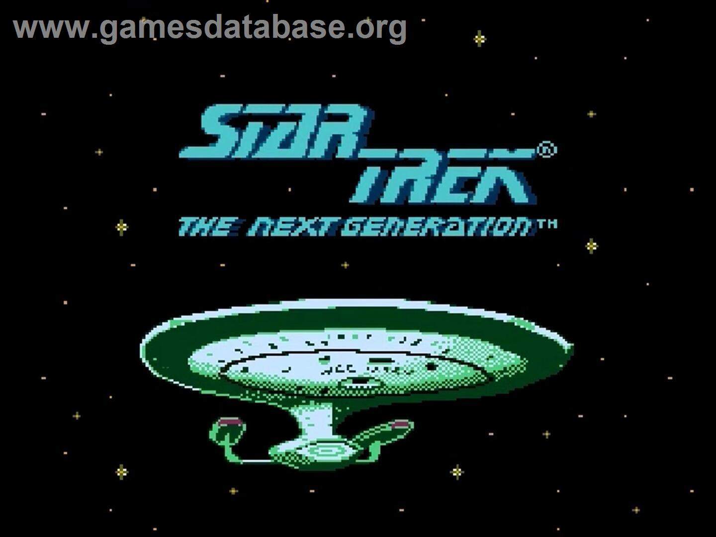 Star Trek - The Next Generation - Nintendo NES - Artwork - Title Screen