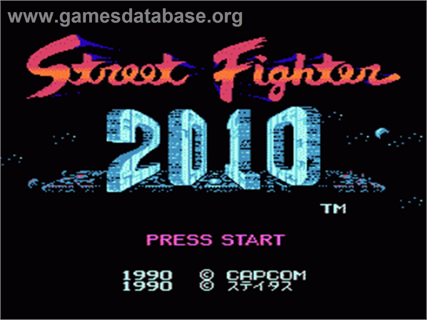Street Fighter 2010: The Final Fight - Nintendo NES - Artwork - Title Screen