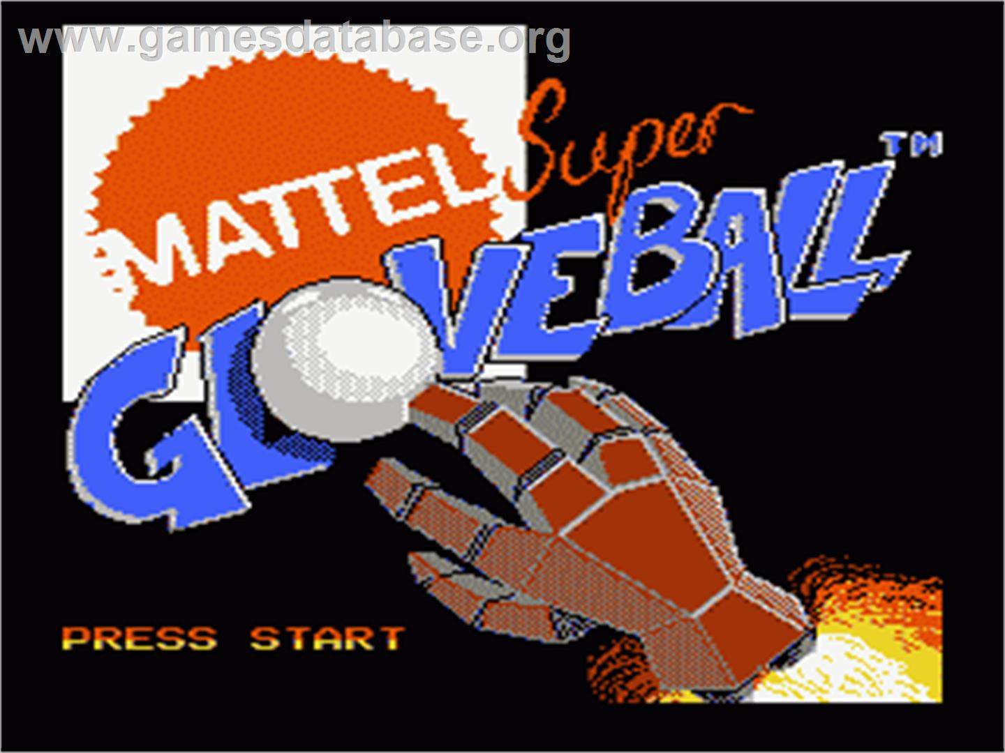 Super Glove Ball - Nintendo NES - Artwork - Title Screen