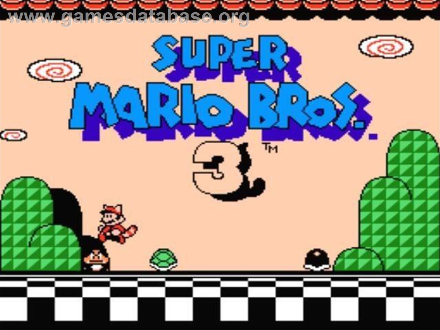 Super Mario Bros. 3 - Nintendo NES - Artwork - Title Screen