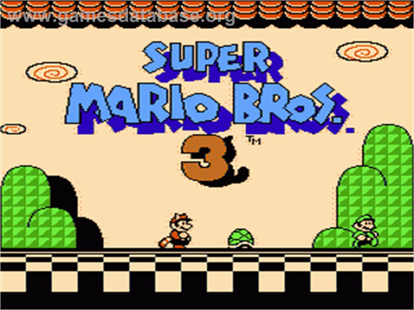 Super Mario Bros. 3 - Nintendo NES - Artwork - Title Screen