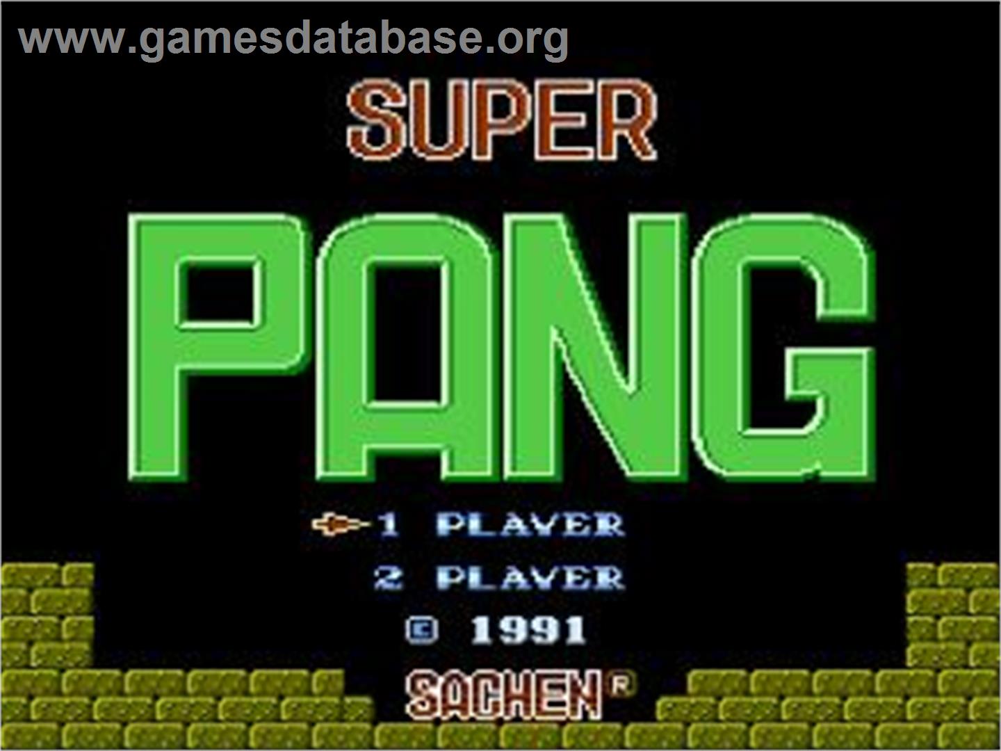 Super Pang - Nintendo NES - Artwork - Title Screen