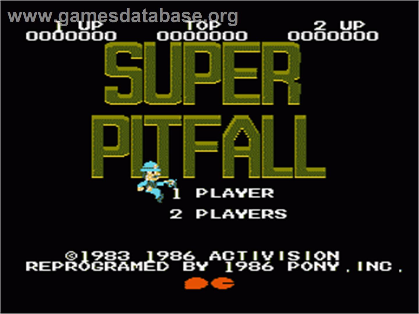 Super Pitfall - Nintendo NES - Artwork - Title Screen
