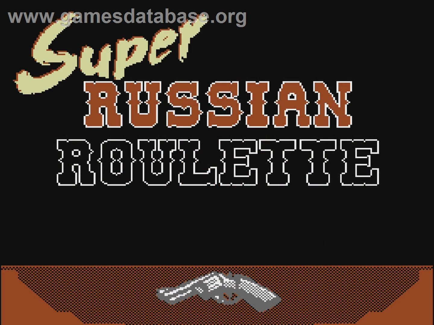 Super Russian Roulette - Nintendo NES - Artwork - Title Screen