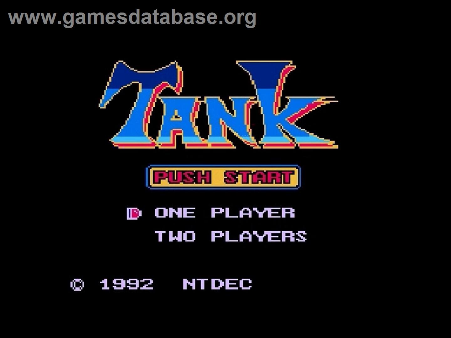 Tanque - Nintendo NES - Artwork - Title Screen