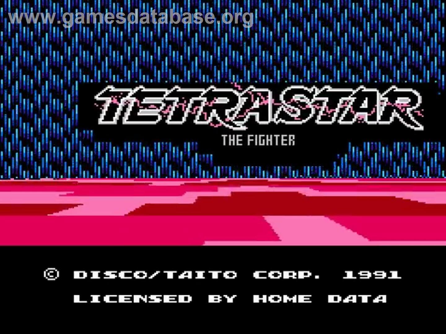 Tetrastar - The Fighter - Nintendo NES - Artwork - Title Screen
