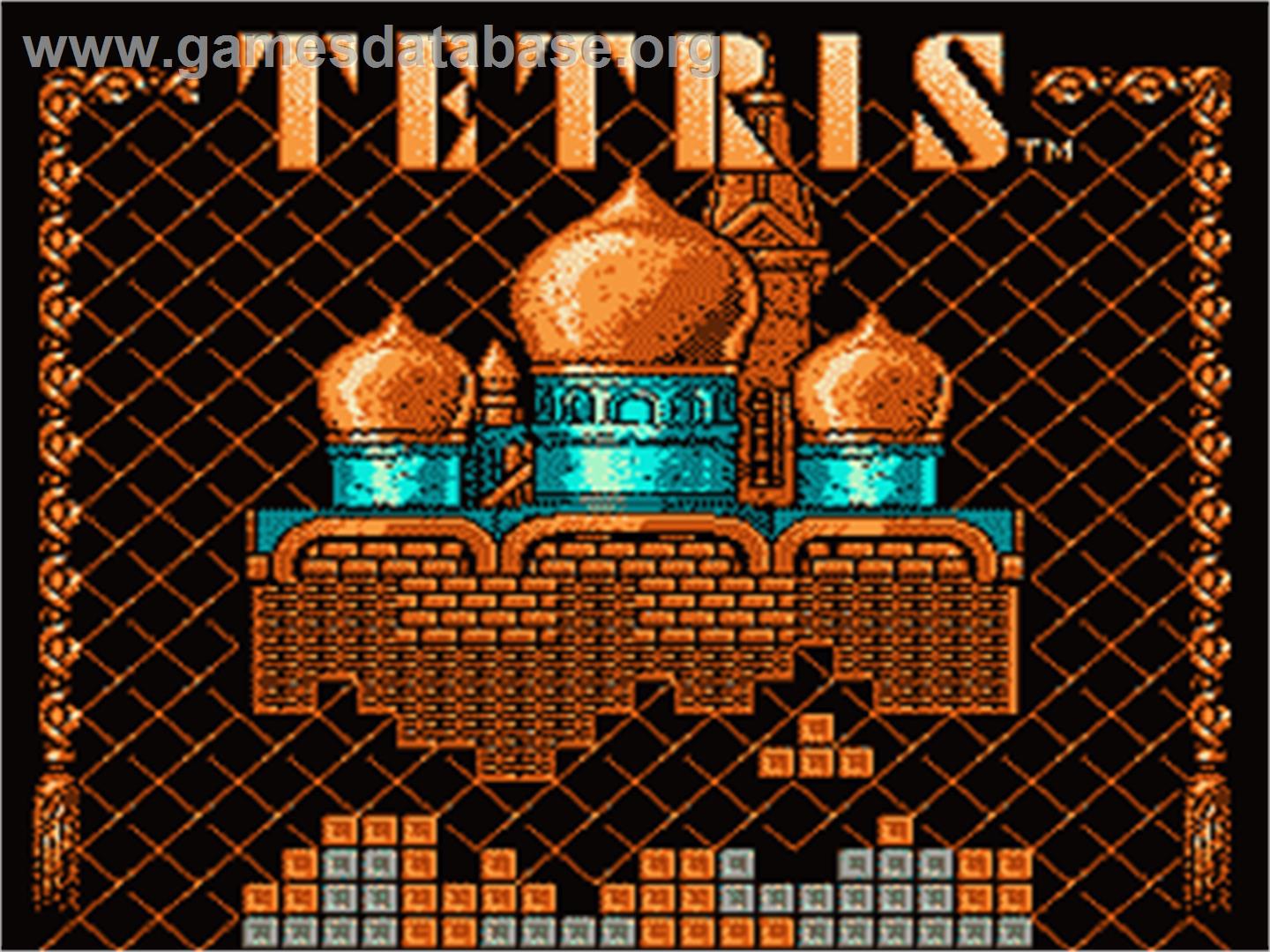 Tetris - Nintendo NES - Artwork - Title Screen