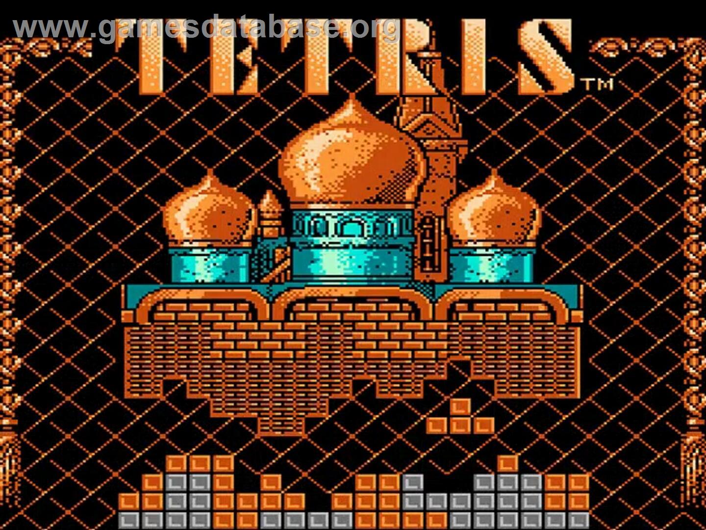 Tetris - Nintendo NES - Artwork - Title Screen