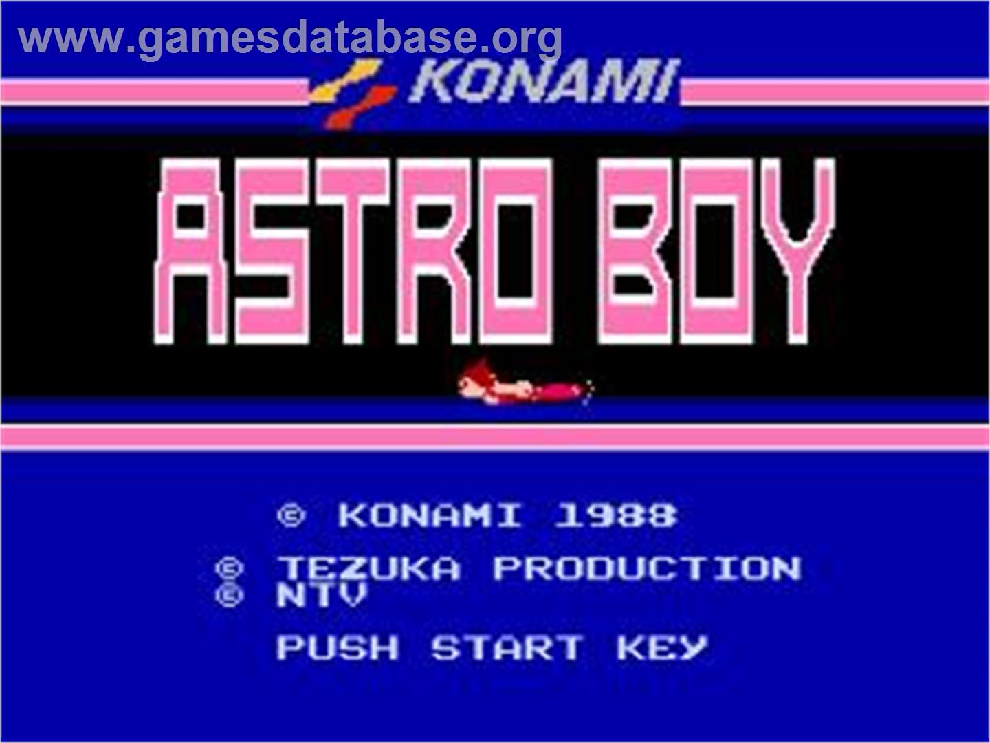 Tetsuwan Atom - Nintendo NES - Artwork - Title Screen