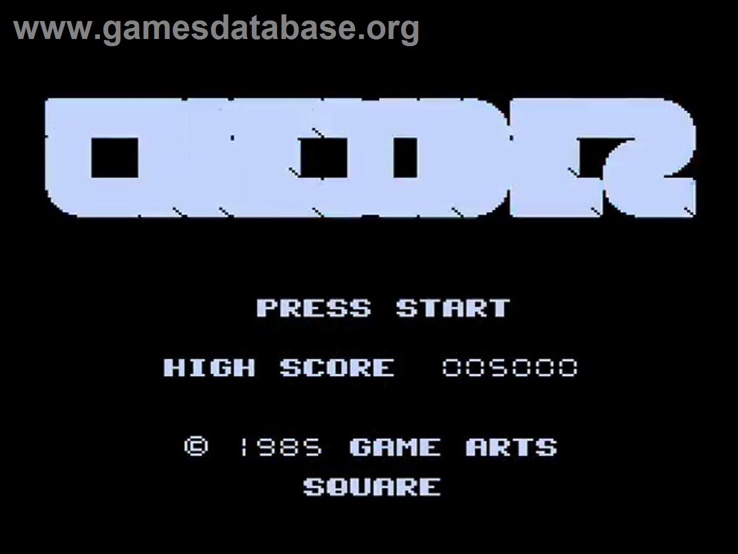 Thexder - Nintendo NES - Artwork - Title Screen