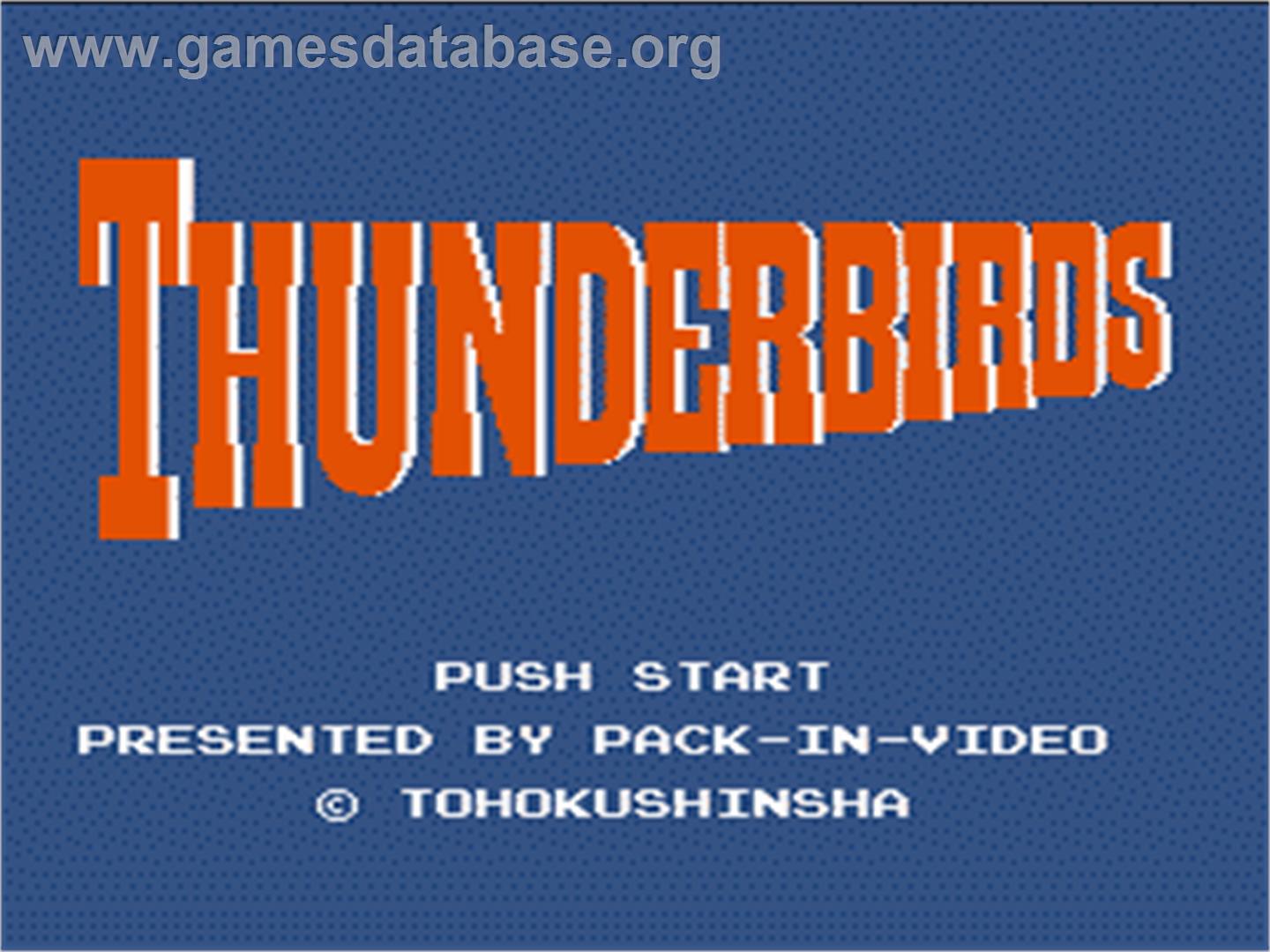 Thunderbirds - Nintendo NES - Artwork - Title Screen