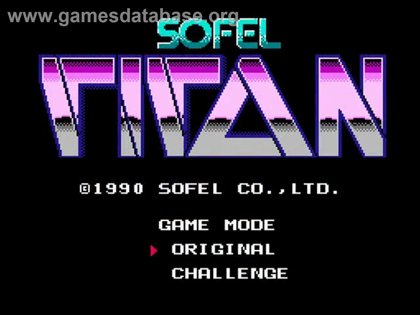Titan - Nintendo NES - Artwork - Title Screen